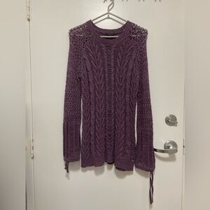 Coupé collection crochet knit sweater​